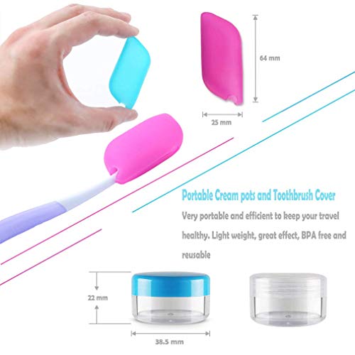 3 Pcs Oso Botellas de Viaje de Silicona - Libre de BPA & TSA Aprobado Botellas Viaje Avion - Botes Viaje para Champu, Gel de Ducha, Lociones (80 ml)