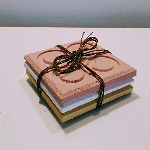 3 posavasos, Flor de Barcelona, Panot, en resina ecologica, Barcelona, Yumilab, Panot, baldosa, despedidas, boda Barcelona, Evento Barcelona, Regalo Barcelona