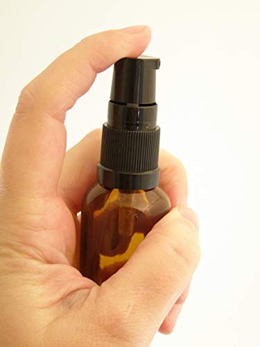 3 x frascos de vidrio ámbar 25 ml aromaterapia con bomba/pulverizador negro. Frasco de vidrio ámbar de calidad óptima vacío apropiado para aromaterapia, arte, manualidades, primeros auxilios, tamaño de viaje, belleza, geles, sérums y lociones