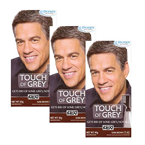 3 x Just For Men Touch of Grey Dark Brown/Grey (T-45) 42g