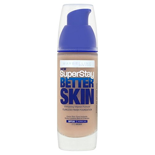 3 x Maybelline Superstay Better Skin Transforming Foundation - 010 Ivory