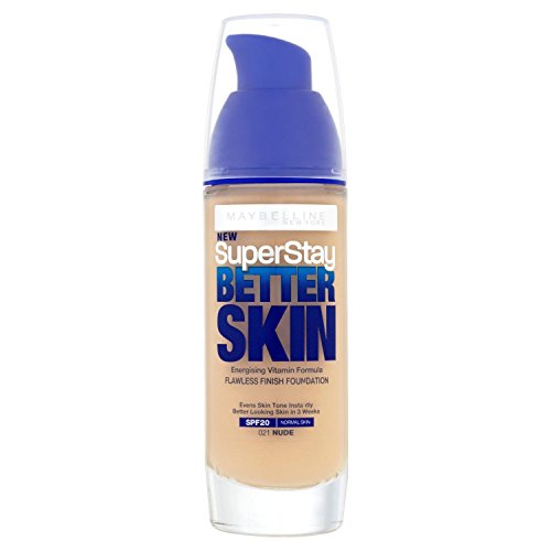 3 x Maybelline Superstay Better Skin Transforming Foundation - 021 Nude