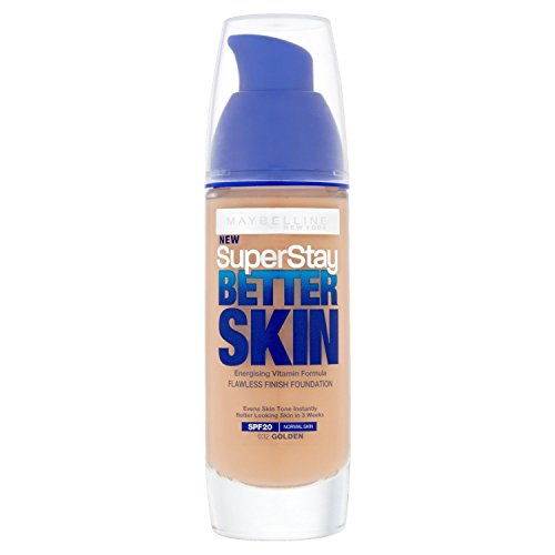 3 x Maybelline Superstay Better Skin Transforming Foundation - 032 Golden