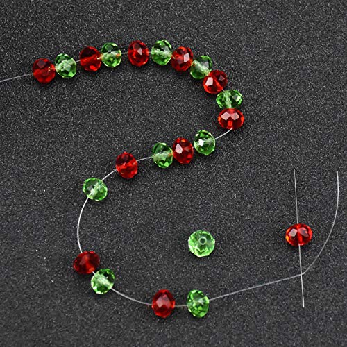 350m Hilo Invisible de Nylon Transparente 0.3mm Fuerte Hilos para Abaloriosc, Claro Hilo con 9 Piezas Agujas Ojo Grande para Cuentas Pulsera Collar Colgar