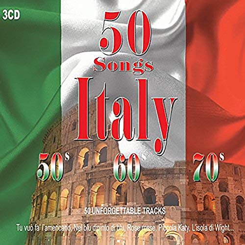 3CD 50 Songs Italy, 50' 60' 70' , Musica Italiana, Grazie Dei Fior, Italian Music, Anni 50, Anni 60, Anni 70, Malafemmena, Che Bambola, Tintarella Di Luna