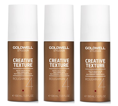 3er Creative Texture Roughman Stylesign Goldwell Mattierende Creme Paste mit sofortigem Halt je 100 ml = 300 ml