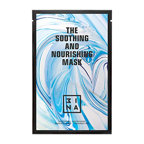 3INA Make-up - Vegano - Sin crueldad - La mascarilla calmante y nutritiva - 33 ml - Fácil aplicación - Hidratante - Hecho en Europa - Calmante - Iluminador - Hecho en Europa