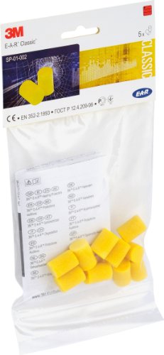 3M E-A-R Classic Tapones desechables comprimibles 28dB (5 pares/bolsa)