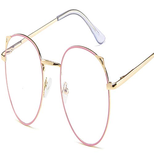 4 Gafas De Moda con Bloque De Luz Azul para Mujeres Y Hombres, Gafas De Videojuegos para Computadora, Aviador, Antirreflejo, AntiarañAzos, Protege Tus Ojos, Mejora El SueñO Oro + Rosa