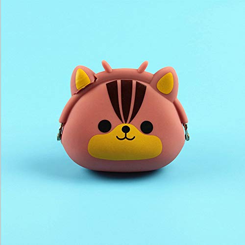 4 Unids X-BLTU Carteras de Monedas de Animales de Dibujos Animados para Niños, Monedero de Silicona Lindo Bolso de Auriculares Impermeable Novedad Juguete Regalos para Niños