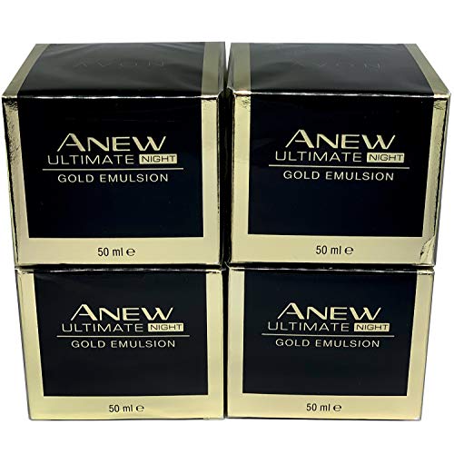 4 x Avon Anew Ultimate 7S Night Gold Emulsion 50ml Set