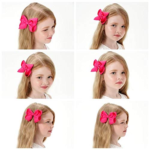 40 lazos de grogrén para niñas y bebés, accesorios para el pelo con pinzas antideslizantes