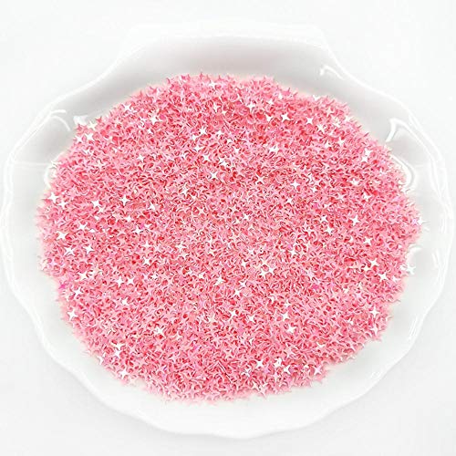 4000Pcs Lentejuelas sueltas de PVC ultradelgadas 4 mm Lentejuelas de estrellas cruzadas Paillettes de brillo de uñas DIY 3D Nail Arts Material de manicura Decoración, AB Morado, 20g 4000Pcs