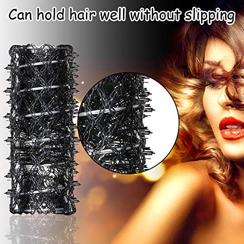 48 Piezas Conjunto de Rodillos de Pelo de Malla de Alambre 3 Tamaños Barras de Permanente de Cabello Rizadores de Peluquería con Pinzas de Pelo de Dientes de Pato para Herramientas de Peinado