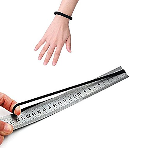 48 x Diámetro 4cm Lycra Elástica Suave Banda para el Cabello Cuerda de la Cinta sin Metal para Peso Grueso y Pelo Rizado (4 Colores)