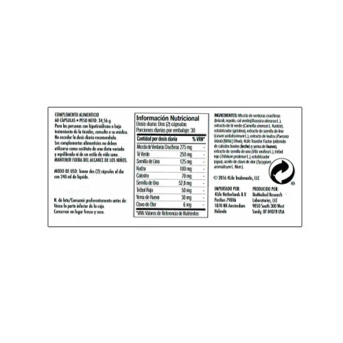 4Life Transfer Factor Belle Vie - 60 cápsulas - ORIGINAL - Un Producto TARJETED Transfer Factor -