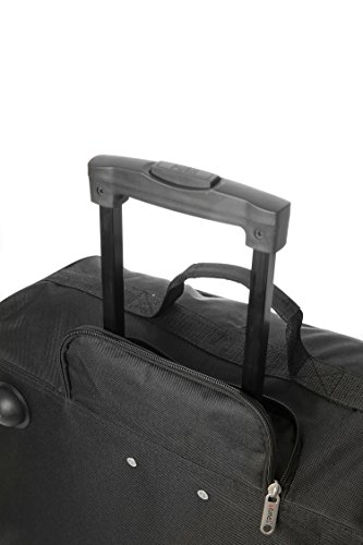 5 Cities Easyjet, British Airways, Jet2 56X45X25Cm Maximum Cabin Hand Luggage Approved Trolley Bag Equipaje de Mano, 56 cm, 60 Liters, Negro (Black)