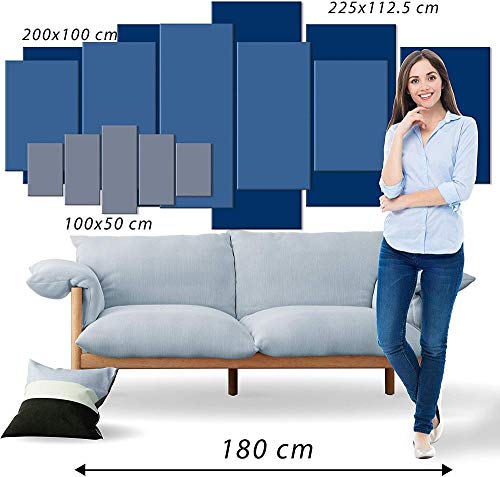 5 piezas de lienzo pintura decoración 200X100CM viejo fresco parque de atracciones dormitorio empresa oficina-sin marco