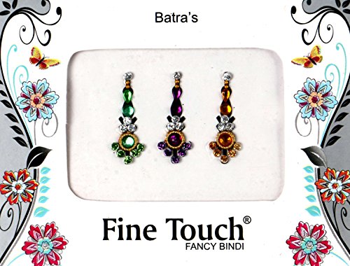 50 paquetes Bindi – Bindis al por mayor Bindis indio Bindi pegatinas multicolor cara joyas India Tika