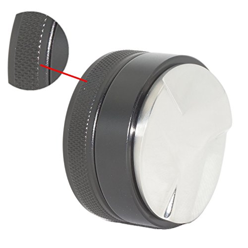 500 G 58 mm Espresso café distribuidor herramienta nivelador de Macaron Café Tamper con hilo de tres pistas de ángulo antideslizante para 58 mm portafiltro