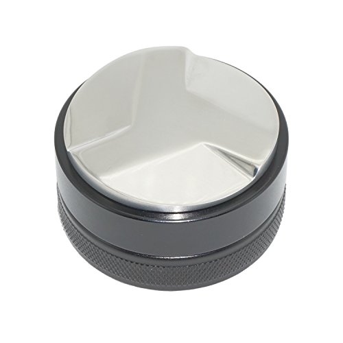 500 G 58 mm Espresso café distribuidor herramienta nivelador de Macaron Café Tamper con hilo de tres pistas de ángulo antideslizante para 58 mm portafiltro