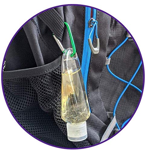 50ml Botellas de Viaje, 10 Pcs Recipientes Rellenables Botellas de Viaje,Botella de Viaje a Prueba de Fugas para champús, lociones y artículos de tocador. (Transparente)