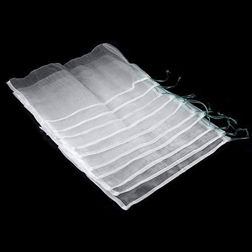 50piezas Bolsa con Cordón redes para proteger los de ramos de uvas contra las avispas y frelons bolsa de frutas y verduras reutilisable redes jardín de las plantas 30*20cm