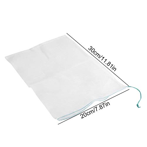 50piezas Bolsa con Cordón redes para proteger los de ramos de uvas contra las avispas y frelons bolsa de frutas y verduras reutilisable redes jardín de las plantas 30*20cm