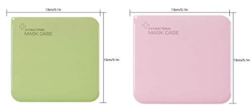 6 Botellas De Viaje Botellas Vacias con MOSQUETON, A Prueba DE Fugas DE 50 ML, Recargable, con Tapa ABATIBLE, CONTENEDOR para DESINFECTANTE DE Manos + 2 ESTUCH Mascara (Rosa + Verde, 30 ML)