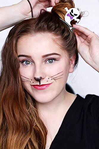 6 Piezas Horquillas para Halloween, Pinzas para Niños para el Cabello Calabaza Gato Fantasma Murciélago Horquillas Accesorios para Niños, para disfraz de Halloween, cosplay o decoración de fiesta