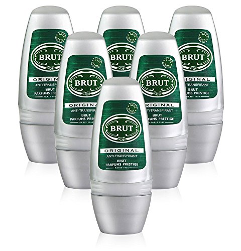 6 x Brut Original para hombre Roll On Desodorante antitranspirante 50 ml por Faberge