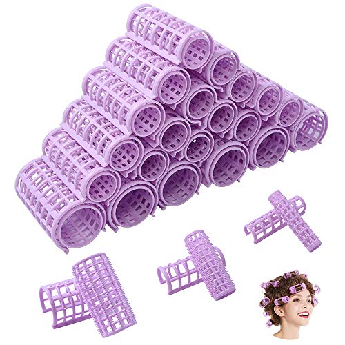 60 piezas de rodillos para el cabello sin calor rulos para el cabello rodillos de agarre automático herramientas profesionales de peluquería para bricolaje para peluquería