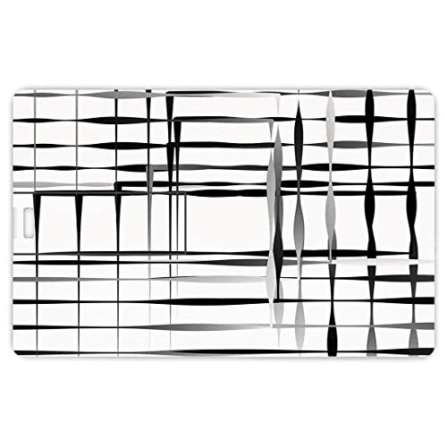 64 GB Unidades flash USB flash Arte Moderno Forma de tarjeta de crédito bancaria Clave comercial U Disco de almacenamiento Memory Stick Imagen minimalista con espacios simplistas y rejillas asimétrica