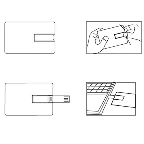 64 GB Unidades flash USB flash Arte Moderno Forma de tarjeta de crédito bancaria Clave comercial U Disco de almacenamiento Memory Stick Imagen minimalista con espacios simplistas y rejillas asimétrica