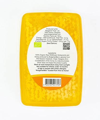 700 g Panal de Flores Silvestres Crudas Orgánicas, Natural, Puro, fresco, directamente de la colmena, hecho a mano, producto absolutamente real.