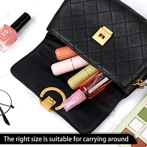 8 Botellas de Spray de Plástico 30 ml, Mini Botella de Niebla de Viaje Botella Aerosol de Niebla Fina Vacía Botella de Rociador Transparente Recargable Portátil para Perfumes, Líquidos, 1 onza