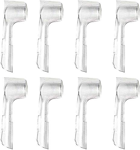 8 cabezales de repuesto Oral B compatibles con niños genéricos 3AG + 8 fundas para cabezales de protección higiénicos para cepillo eléctrico Oral-B Sensitive, Professional Care, Vitality, etc.