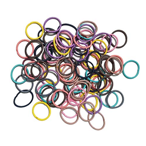 80 unidades de gomas elásticas para el cabello, pequeñas bandas de goma suave para coleta y coleta para niñas, corbata para el pelo para bebés y niños, multicolor