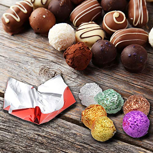 900 Envolturas de Chocolate Kare & Kind – Envoltorios de Papel Aluminio para Dulces – No Tóxicos y Seguros para Alimentos – Empaque para Dulces Hechos en Casa, Piruletas y Brownies – Además para DIY
