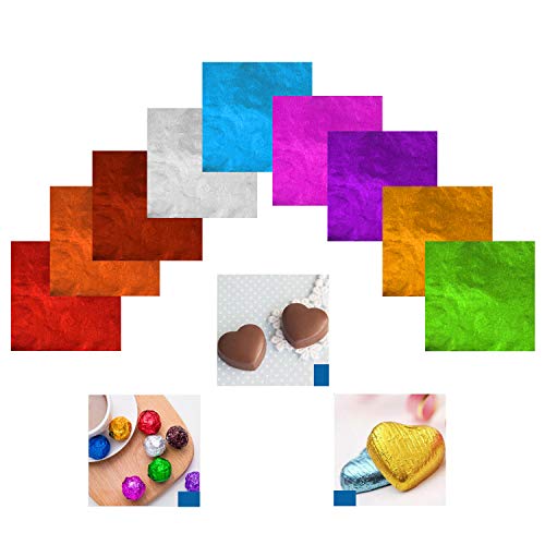 900 Envolturas de Chocolate Kare & Kind – Envoltorios de Papel Aluminio para Dulces – No Tóxicos y Seguros para Alimentos – Empaque para Dulces Hechos en Casa, Piruletas y Brownies – Además para DIY