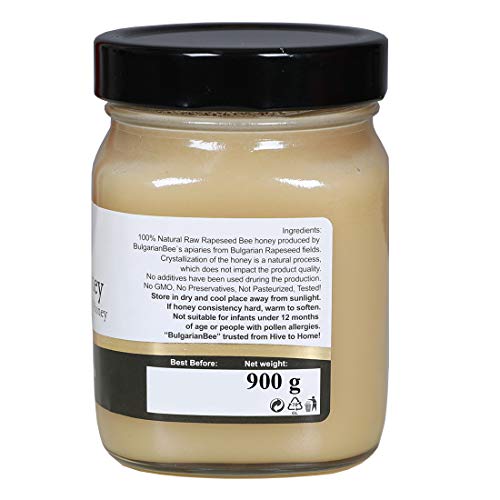 900 g Miel de Colza - crudo, sin calentar, sin filtrar, sin azúcar
