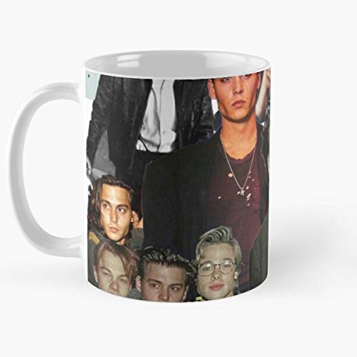 92Novafashion Mad Tim Jack Depp Captain Scissorhands Burton Edward Sparrow Johnny Hatter La Mejor Taza de café de cerámica Blanca de 11 oz