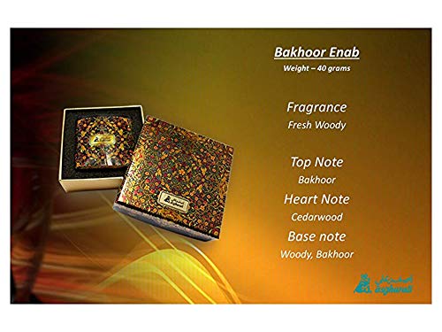 A ASGHARALI Bakhoor Enab - Fragancia exótica de madera de agarwood y polvo de incienso leñoso fresco - 40GM