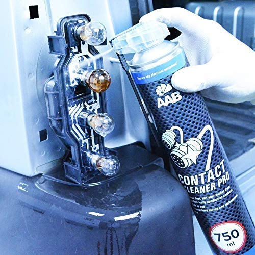 AAB Contact Cleaner Pro 750ml - Potente Agente de Limpieza – Contacto, Limpiador de Contactos, Limpia Contactos Electronicos, Limpieza Electronica, Limpiador Contactos