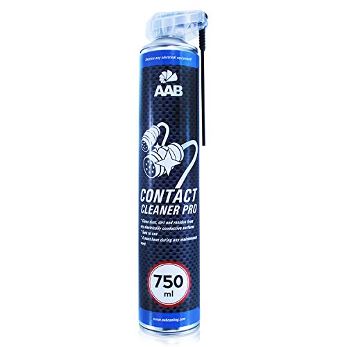 AAB Contact Cleaner Pro 750ml - Potente Agente de Limpieza – Contacto, Limpiador de Contactos, Limpia Contactos Electronicos, Limpieza Electronica, Limpiador Contactos