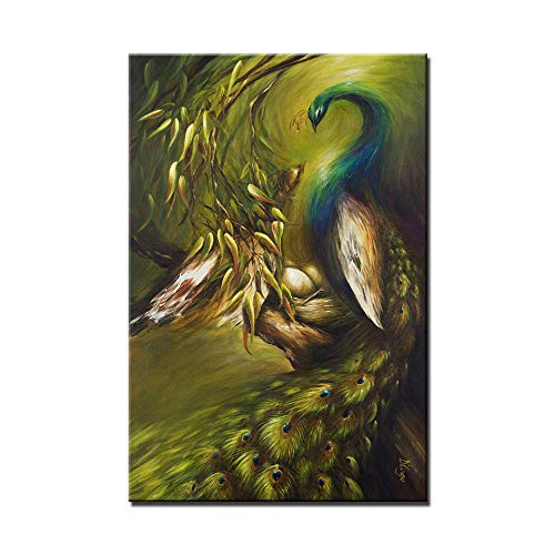 Abstracto Animal Pavo Real Lienzo Pinturas Arte de la pared Decoración para el hogar Para la sala de estar Pintura Animal Poster Pictures Mural