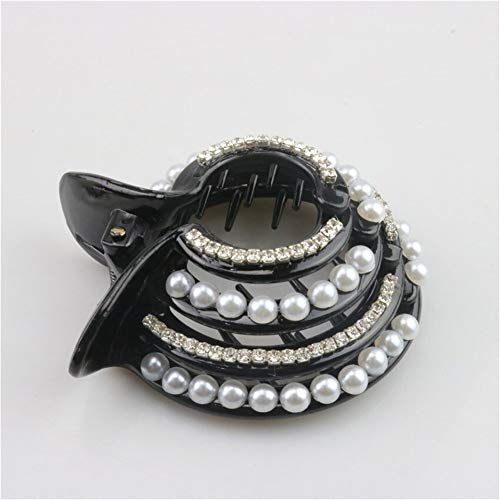 Accesorios para el cabello Clip 3pcs Cola De Caballo De Pelo, Clips De Pelo De Las Muchachas Titulares Pernos Mujeres Perla Diamantes De Imitación De La Horquilla De La Cola De Caballo Moño