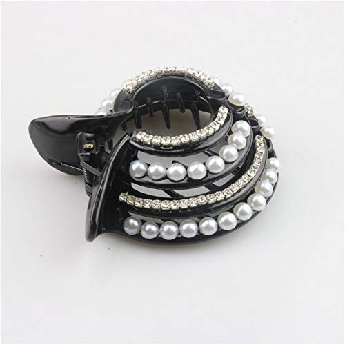 Accesorios para el cabello Clip 3pcs Cola De Caballo De Pelo, Clips De Pelo De Las Muchachas Titulares Pernos Mujeres Perla Diamantes De Imitación De La Horquilla De La Cola De Caballo Moño