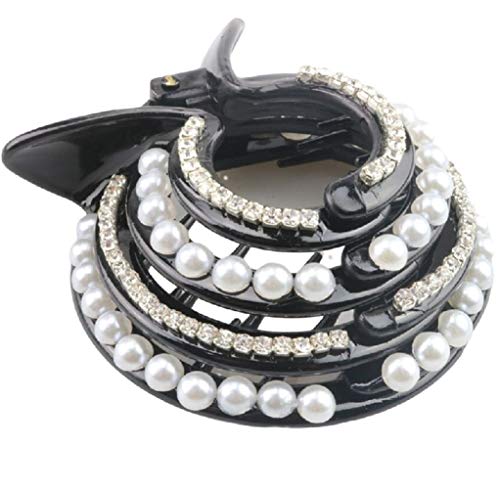 Accesorios para el cabello Clip 3pcs Cola De Caballo De Pelo, Clips De Pelo De Las Muchachas Titulares Pernos Mujeres Perla Diamantes De Imitación De La Horquilla De La Cola De Caballo Moño