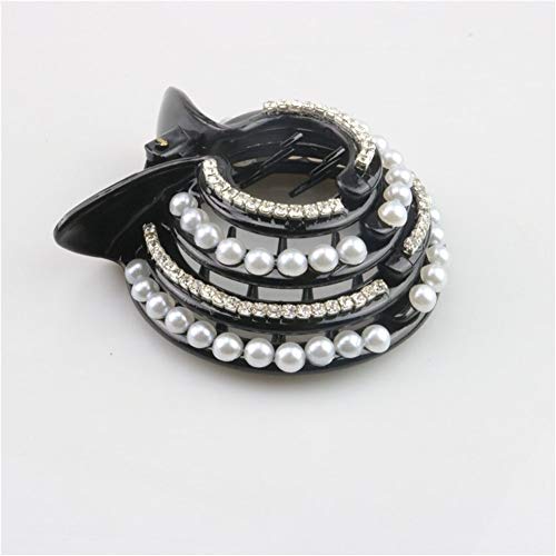 Accesorios para el cabello Clip 3pcs Cola De Caballo De Pelo, Clips De Pelo De Las Muchachas Titulares Pernos Mujeres Perla Diamantes De Imitación De La Horquilla De La Cola De Caballo Moño